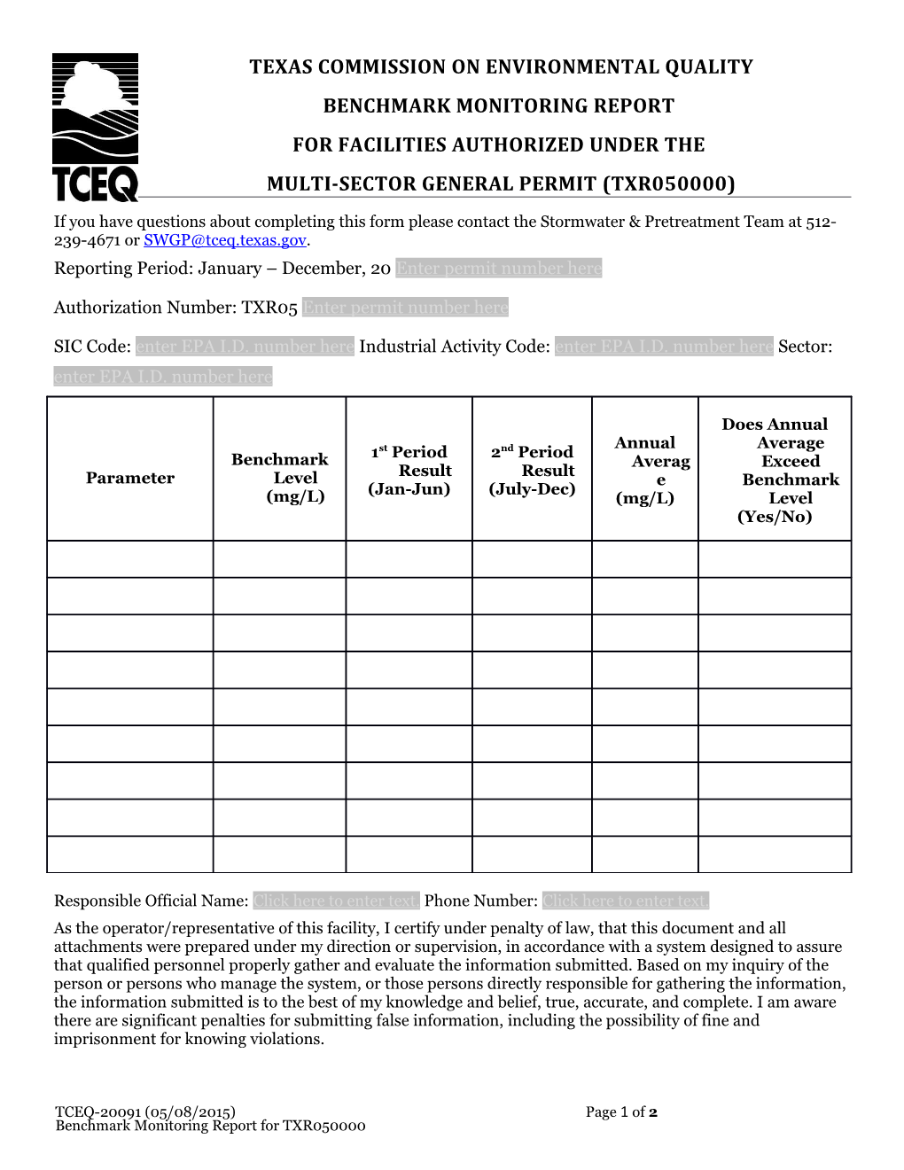 Notification of Completion of Wastewater Treatment Facility