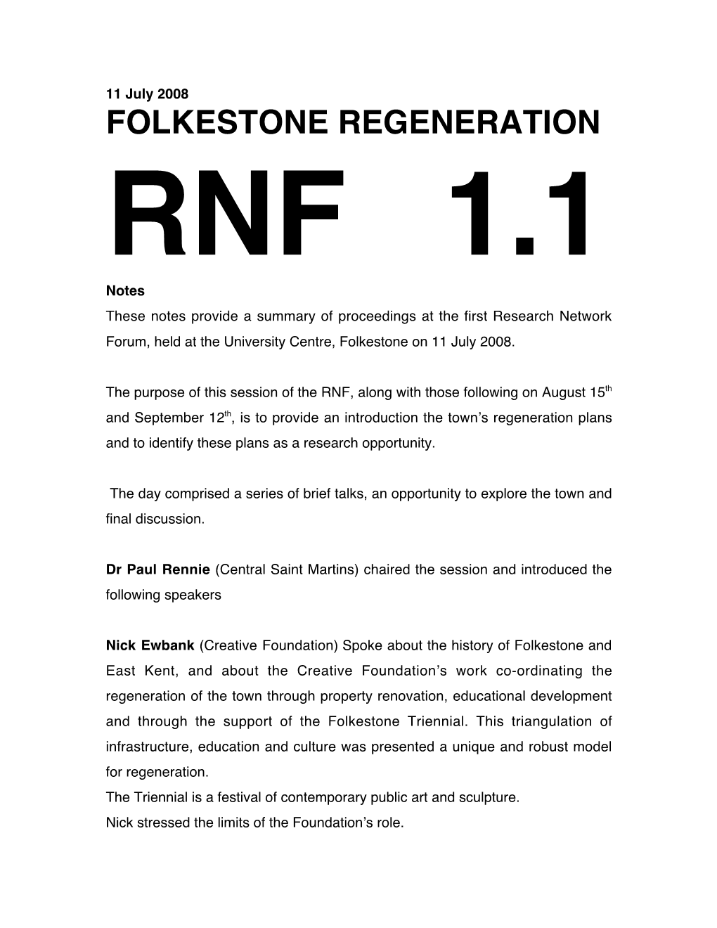 Folkestone Regeneration
