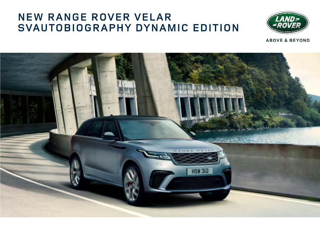 New Range Rover Velar Svautobiography Dynamic Edition