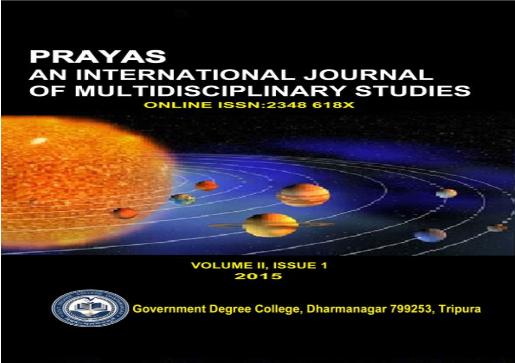 PRAYAS - an International Journal of Multidisciplinary Studies