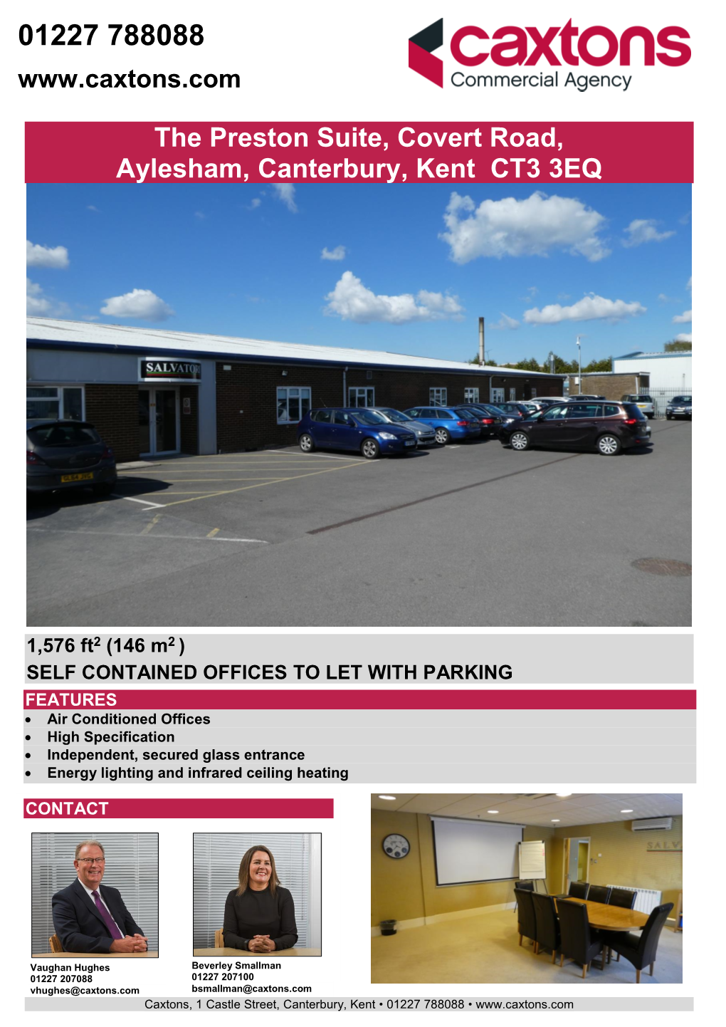 The Preston Suite, Covert Road, Aylesham, Canterbury, Kent CT3 3EQ