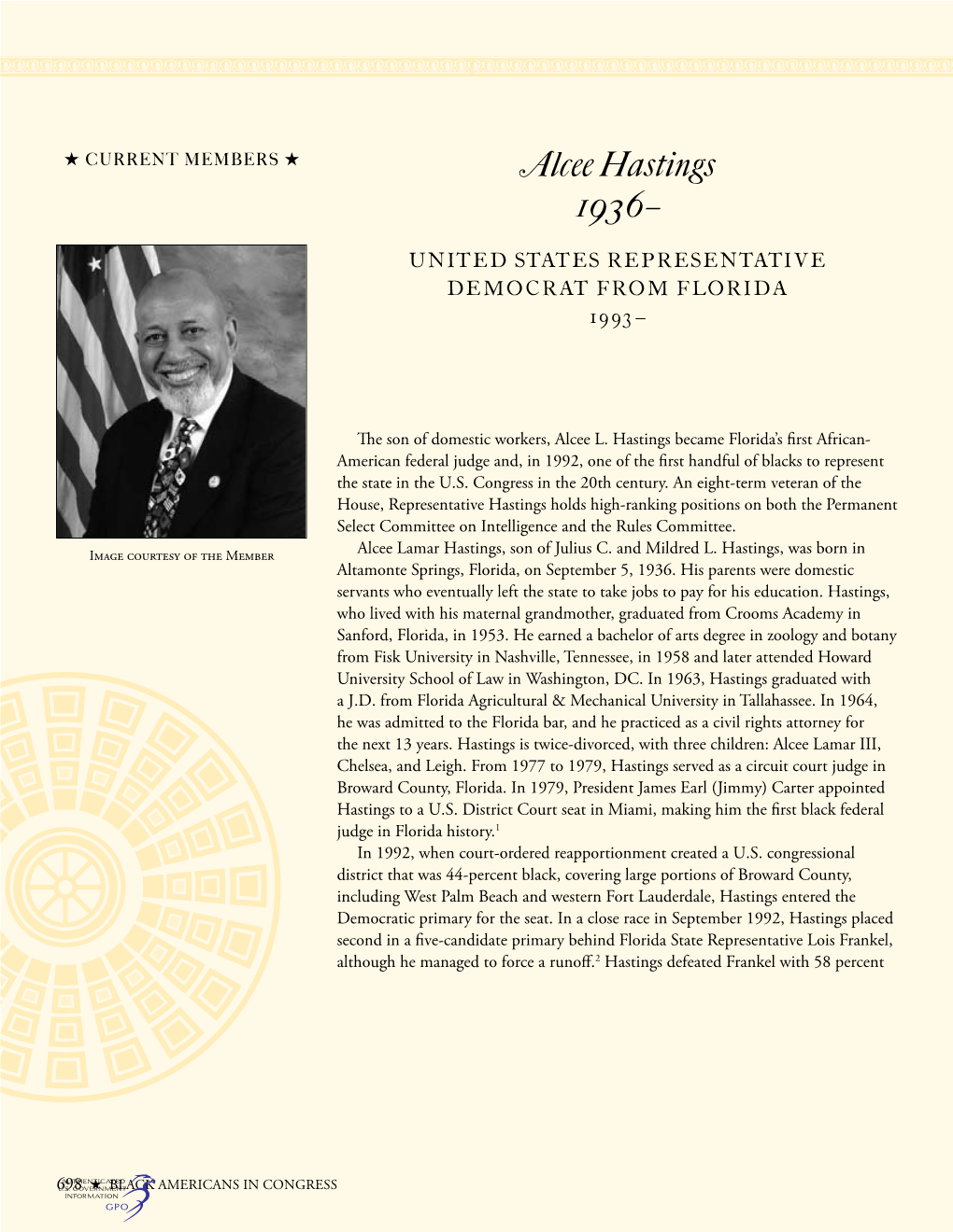 H.Doc. 108-224 Black Americans in Congress 1870-2007