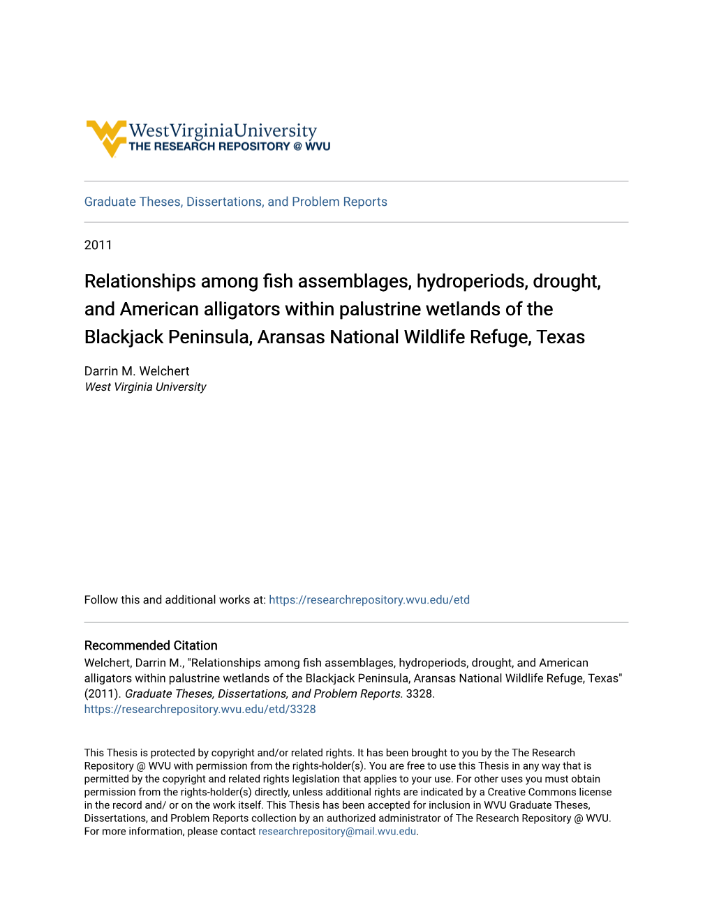 Relationships Among Fish Assemblages, Hydroperiods