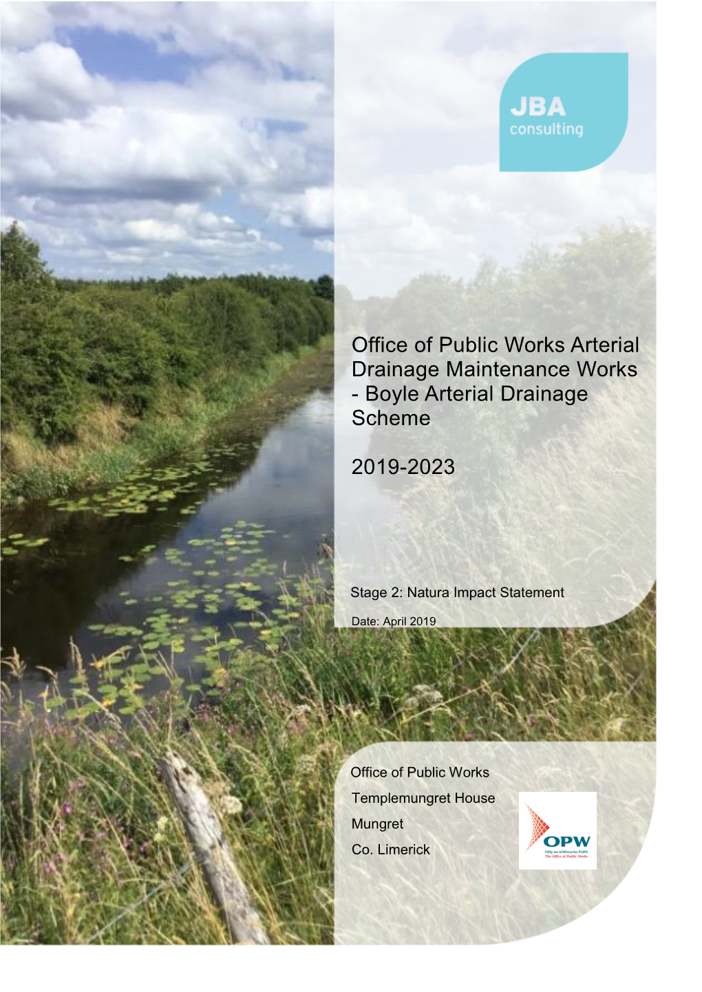 Boyle Arterial Drainage Scheme 2019-2023