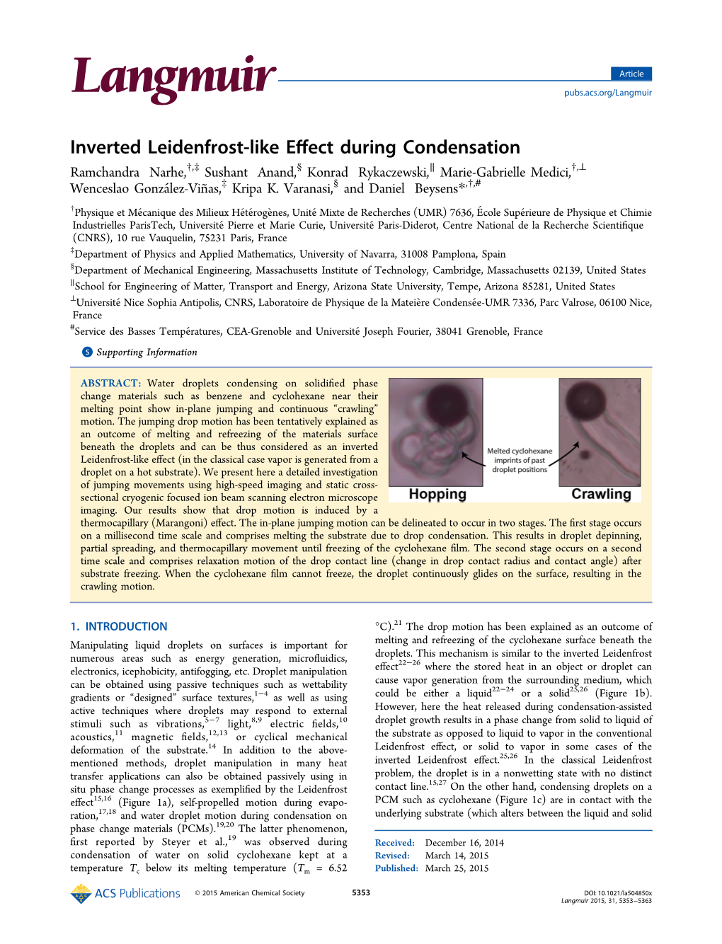 Inverted Leidenfrost-Like Effect During Condensation