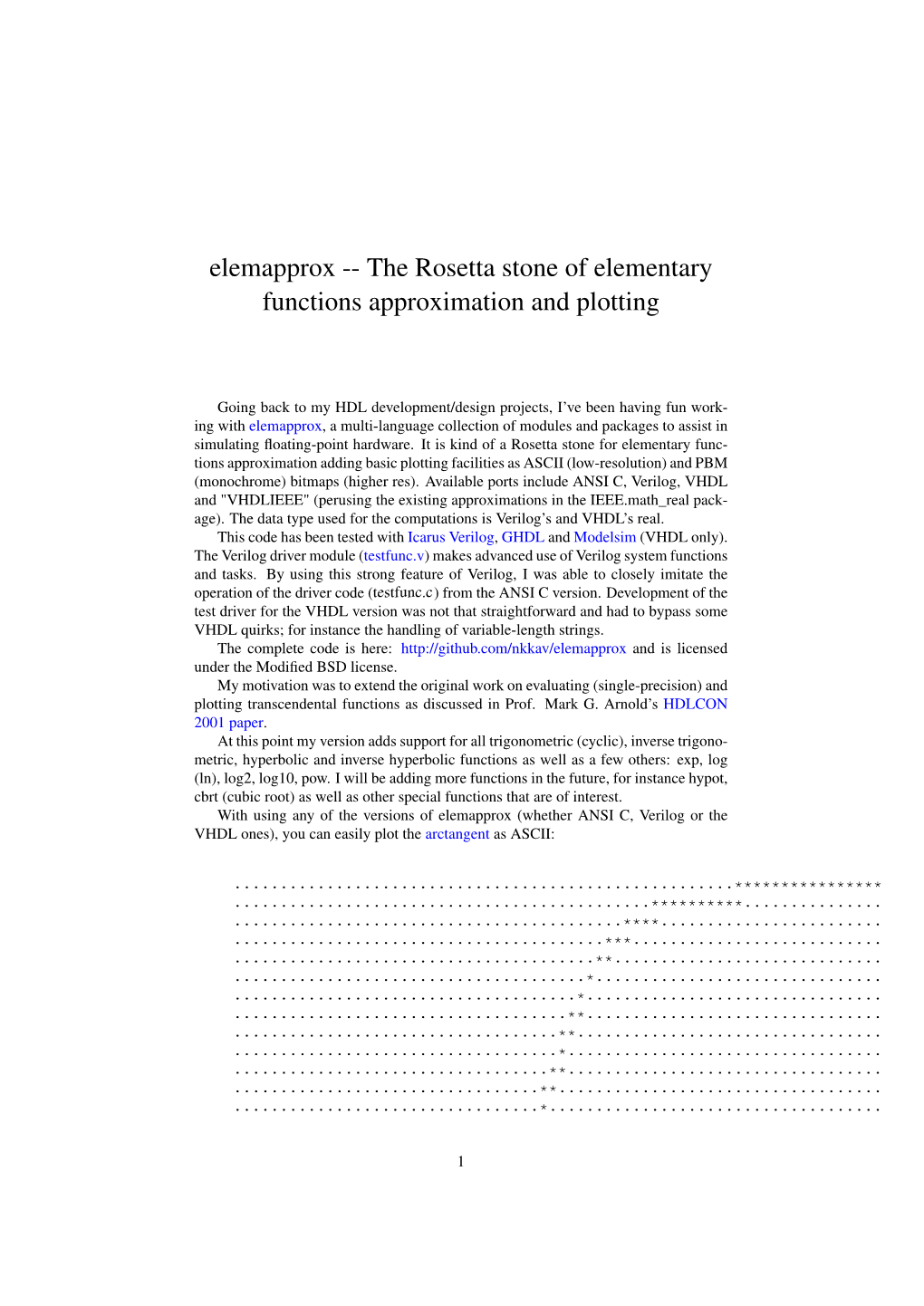 Elemapprox -- the Rosetta Stone of Elementary Functions Approximation and Plotting