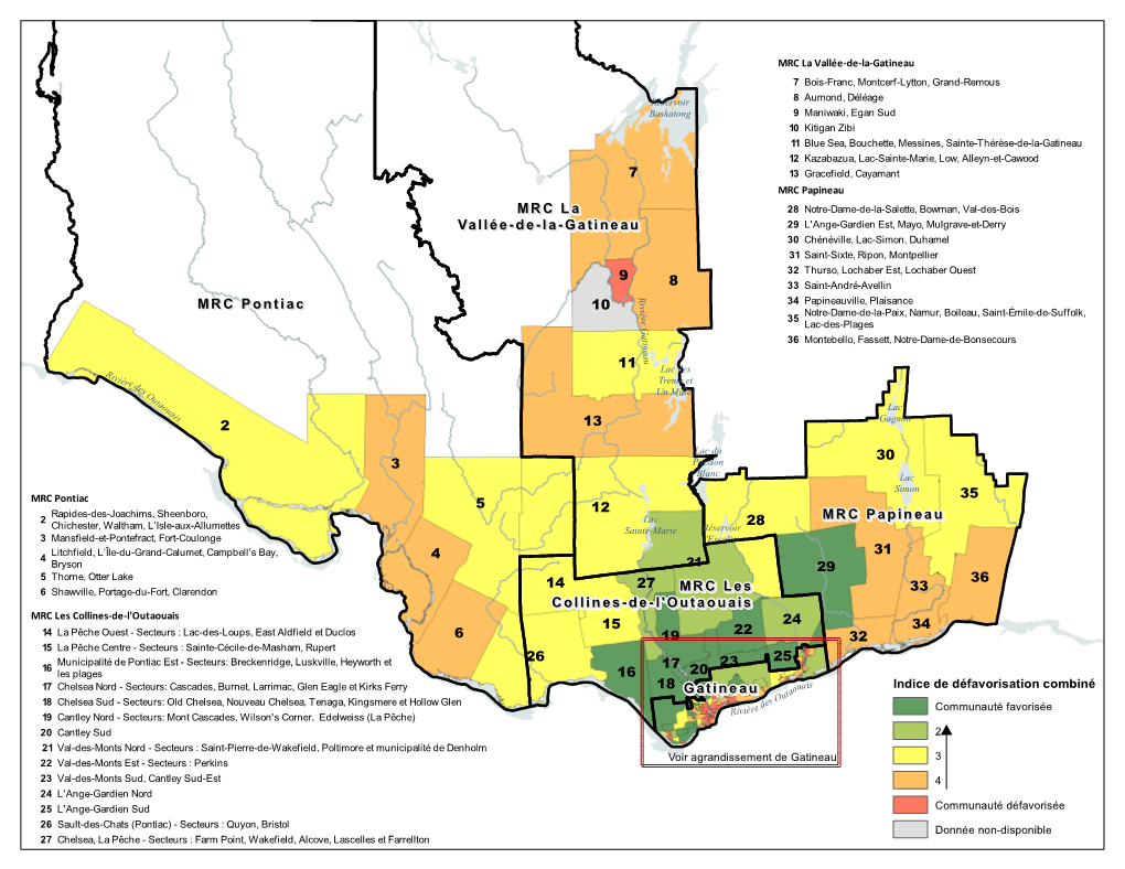 Document 6A. Carte De Défavorisation Outaouais [ PDF ]