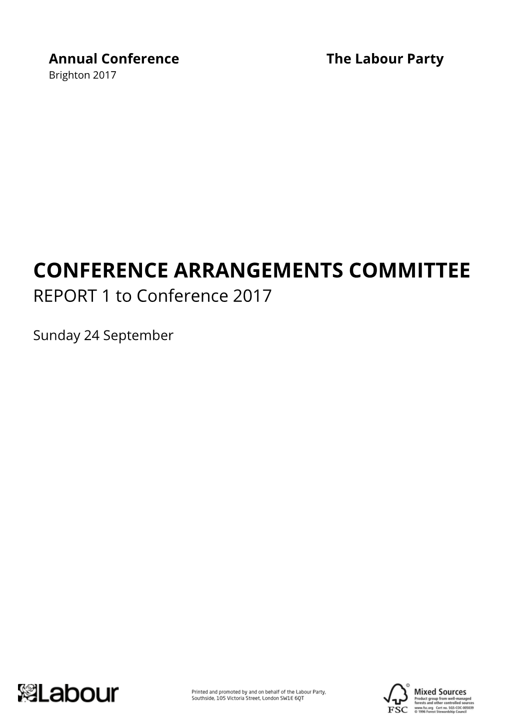 Conference Arrangements Committee