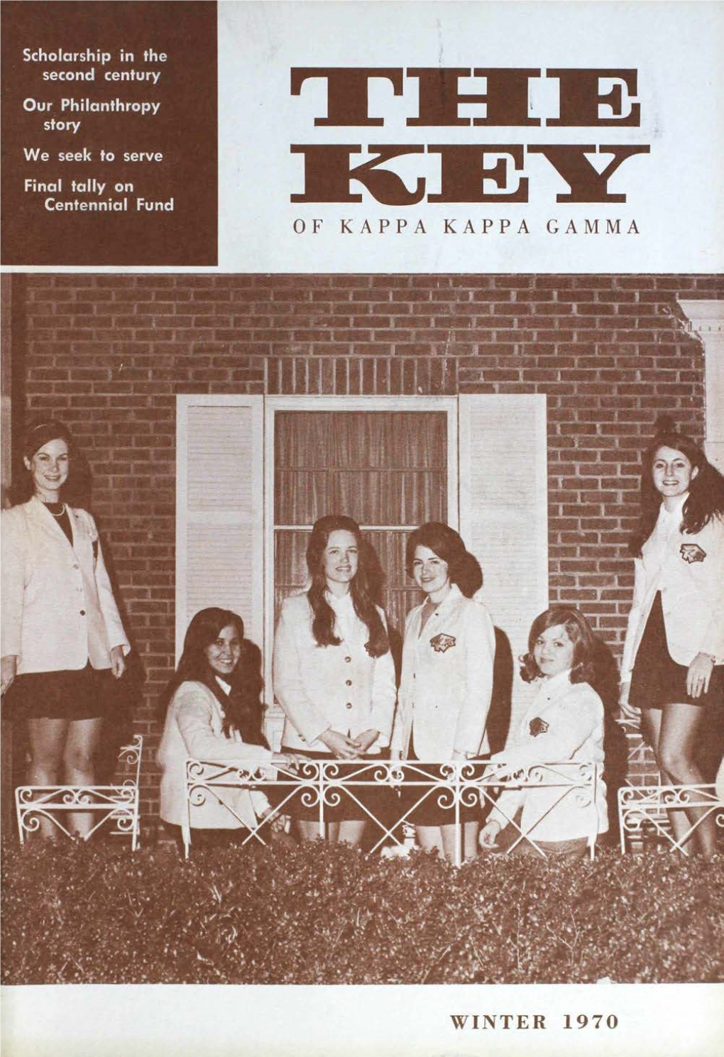 Of Kappa Kappa Gamma Winter 1970