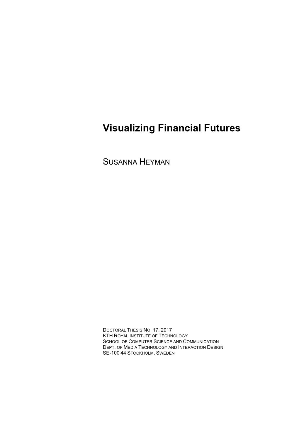 Visualizing Financial Futures