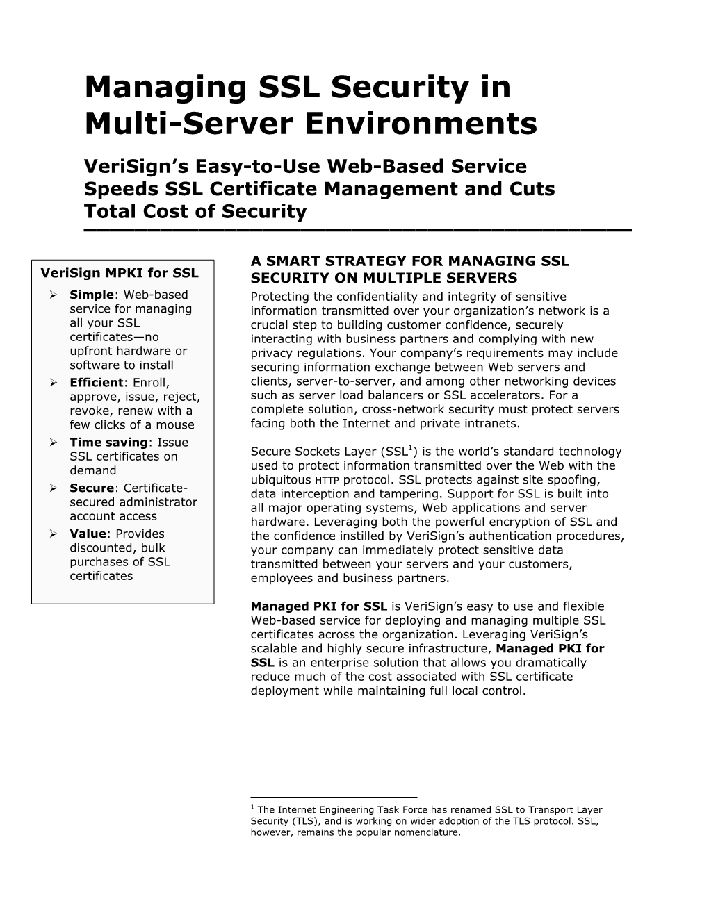 MPKI for SSL Guide