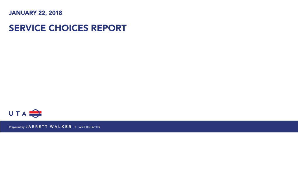 Service Choices Report