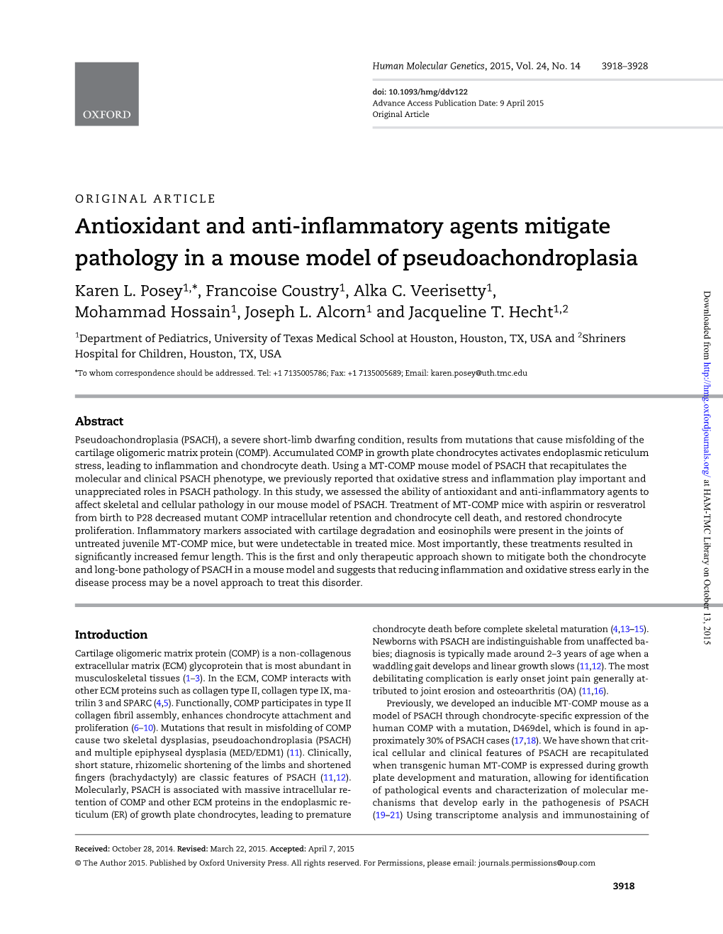 Antioxidant and Anti-Inflammatory Agents Mitigate Pathology in A