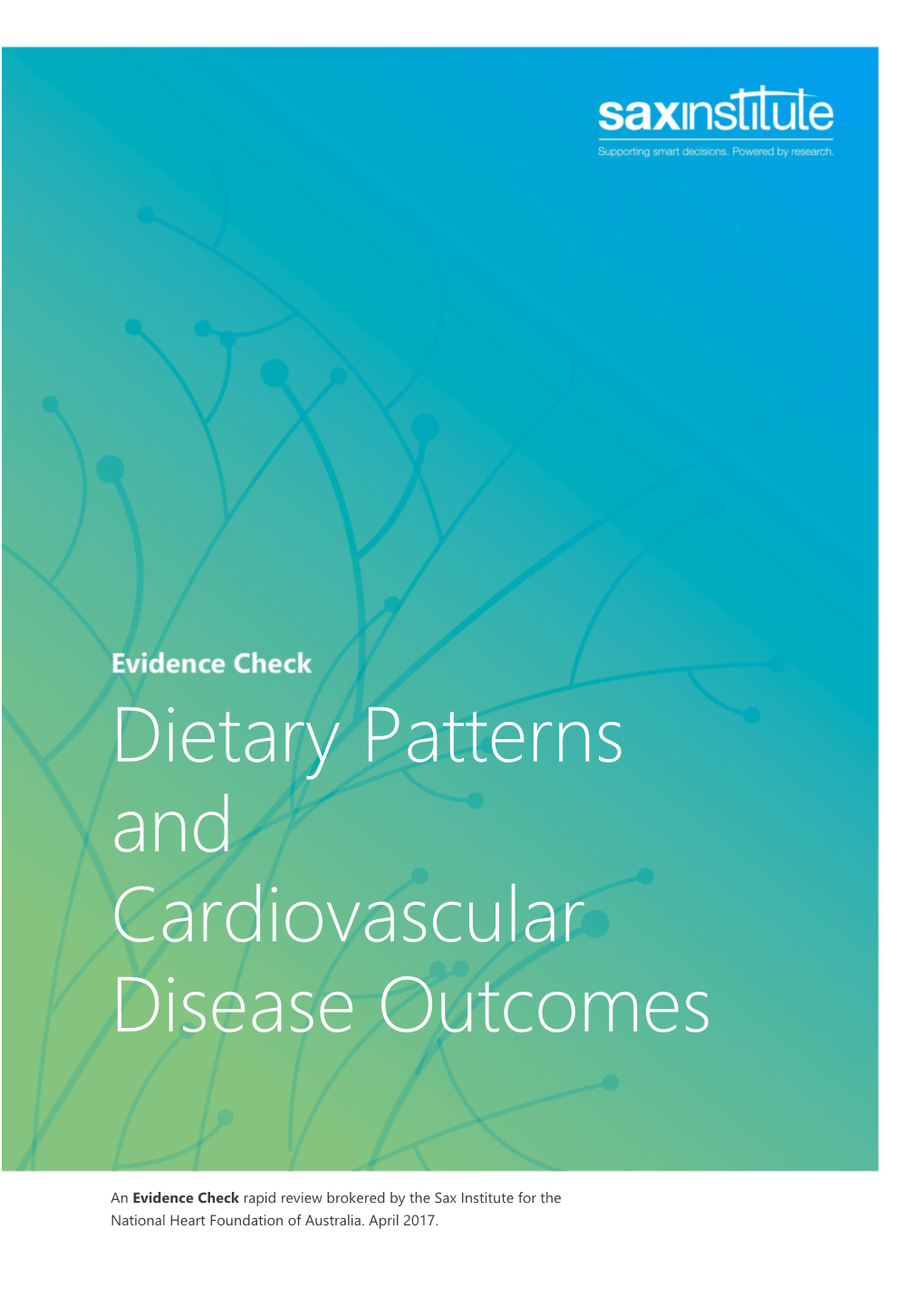Dietary Patterns and Cardiovascular Disease Outcomes