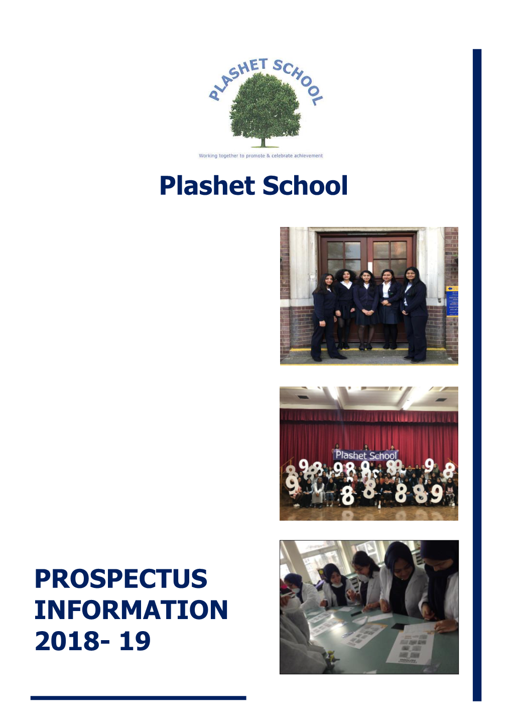 PROSPECTUS INFORMATION 2018- 19 Plashet School