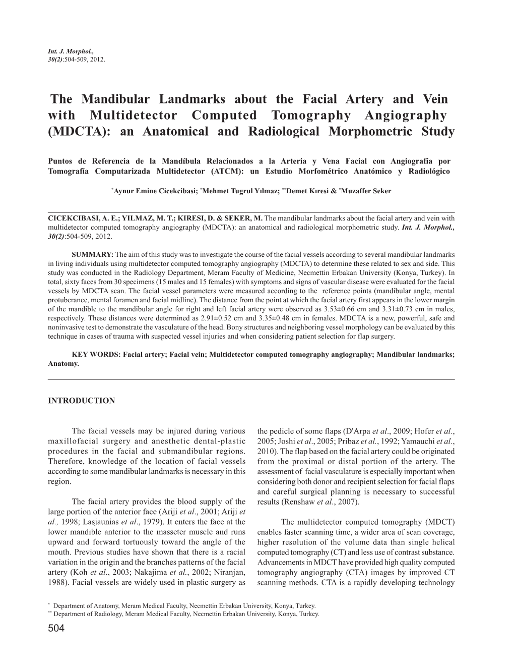 The Mandibular Landmarks About the Facial Artery and Vein With