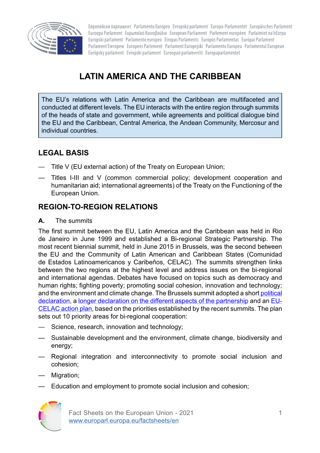 Latin America and the Caribbean