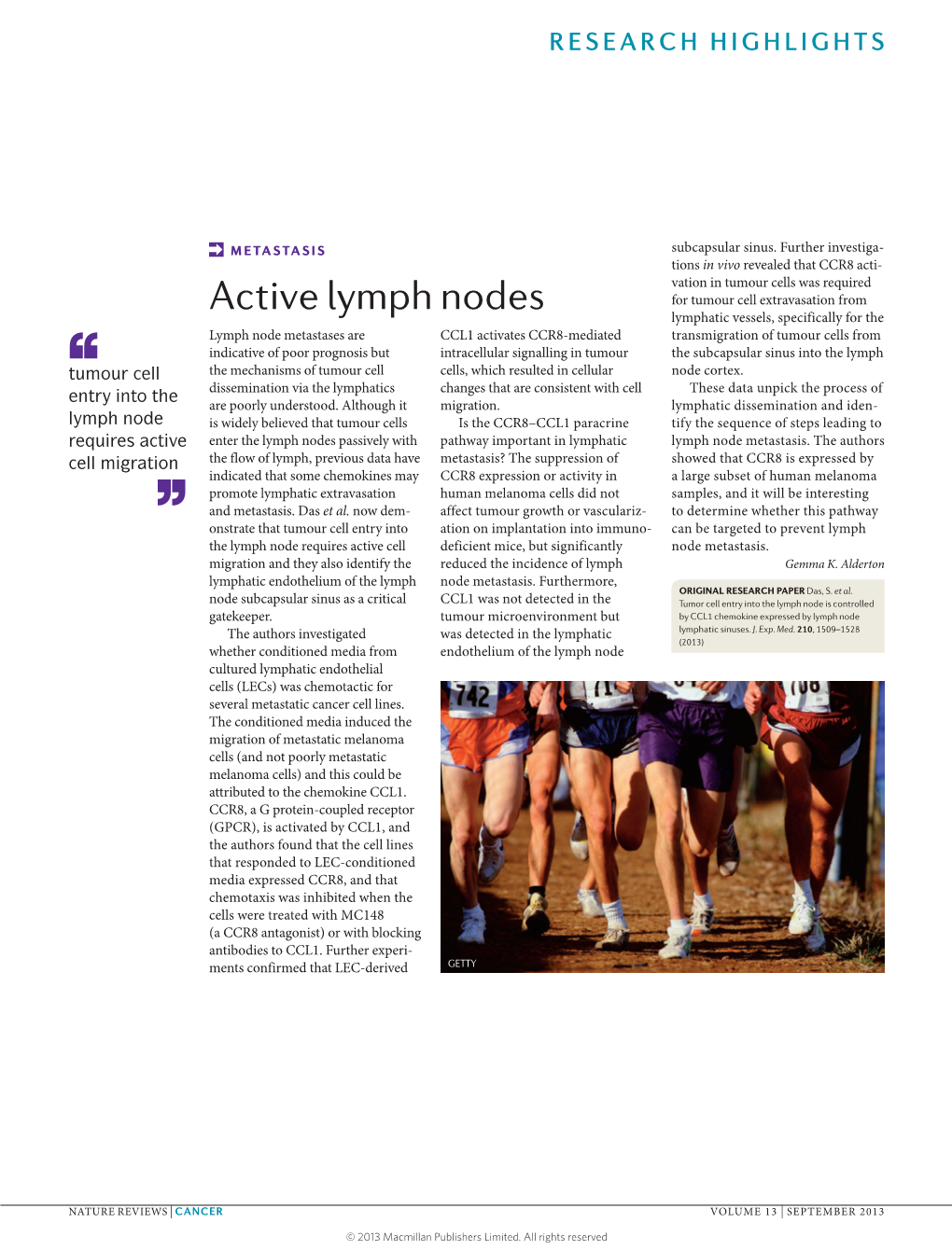 Metastasis: Active Lymph Nodes