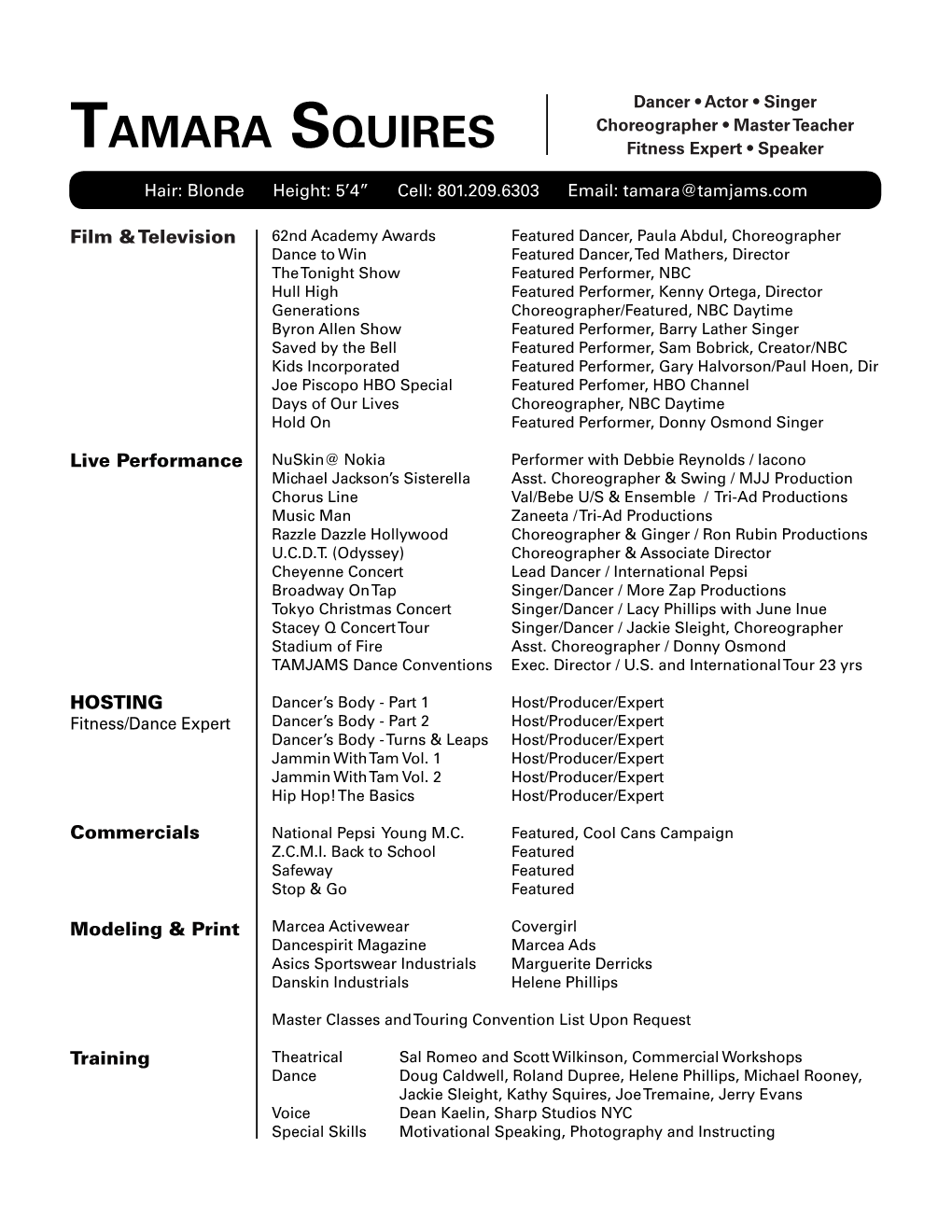 Printable Resume