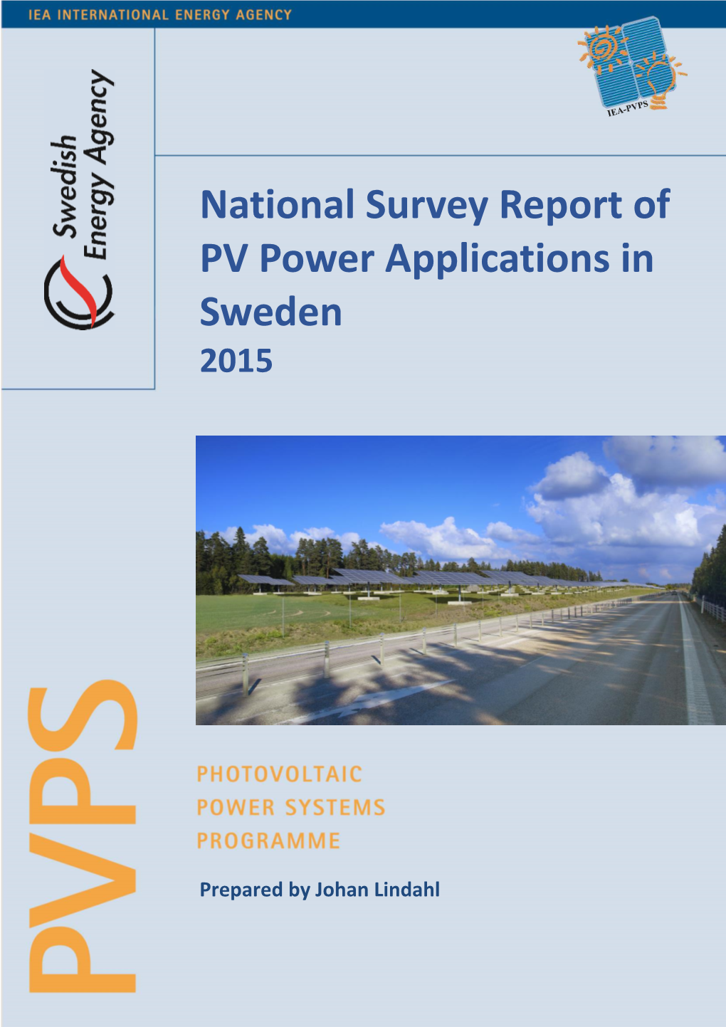 National Survey Report of PV Power Applications in Sweden 2015