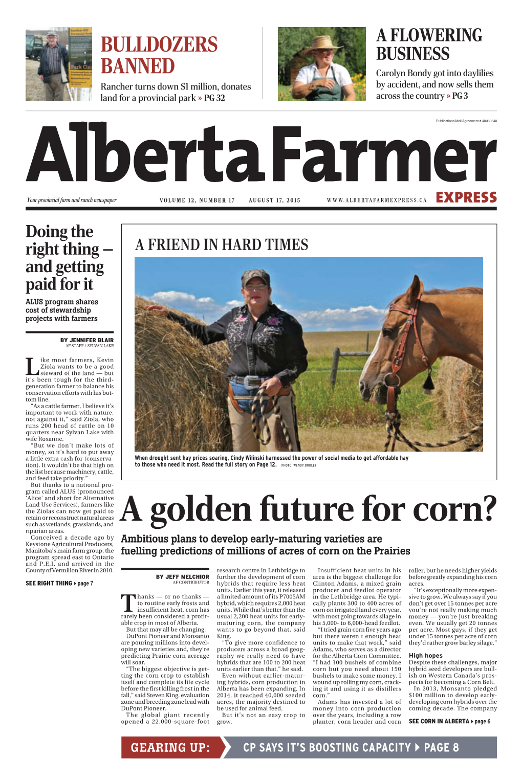 A Golden Future for Corn? Riparian Areas