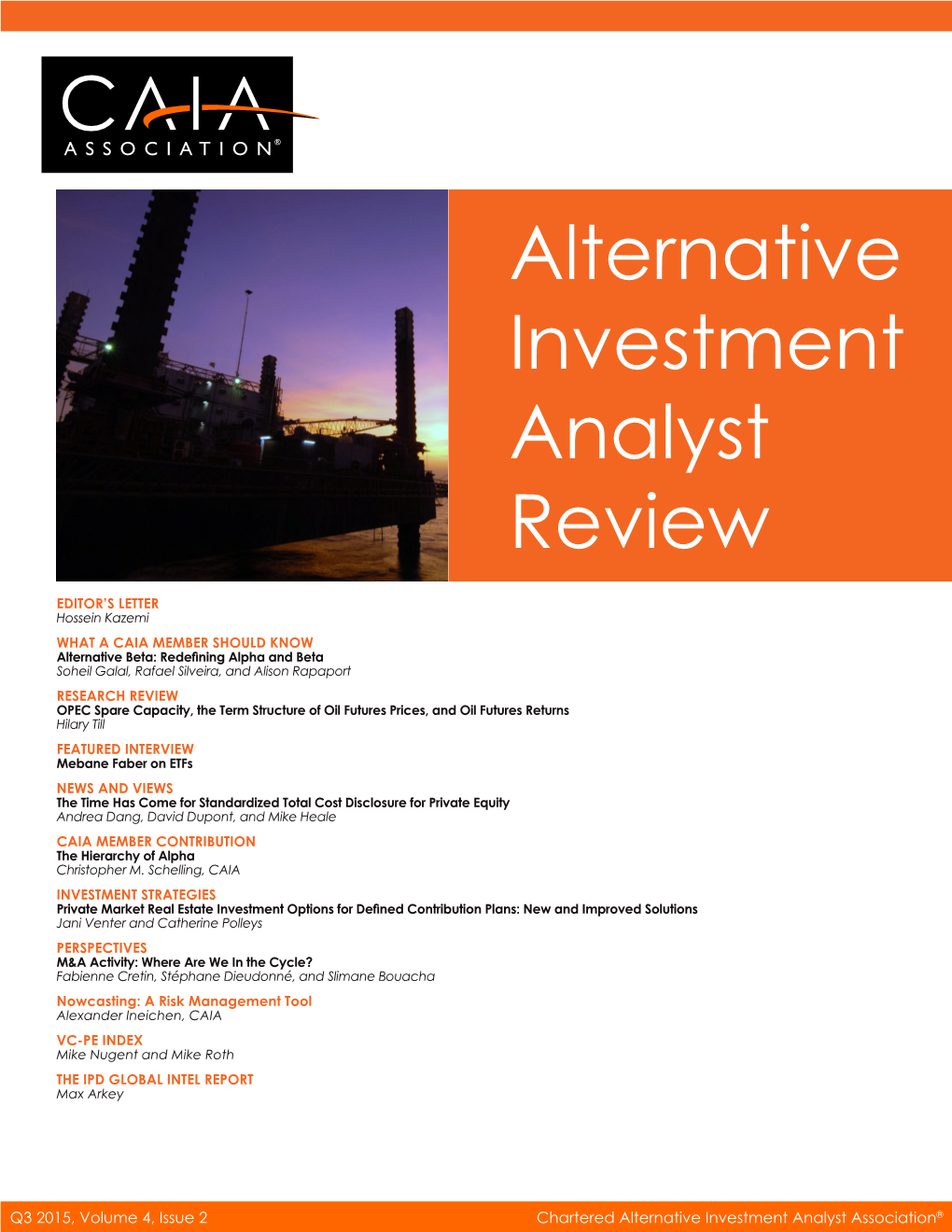 Alternative Investment Analyst Review