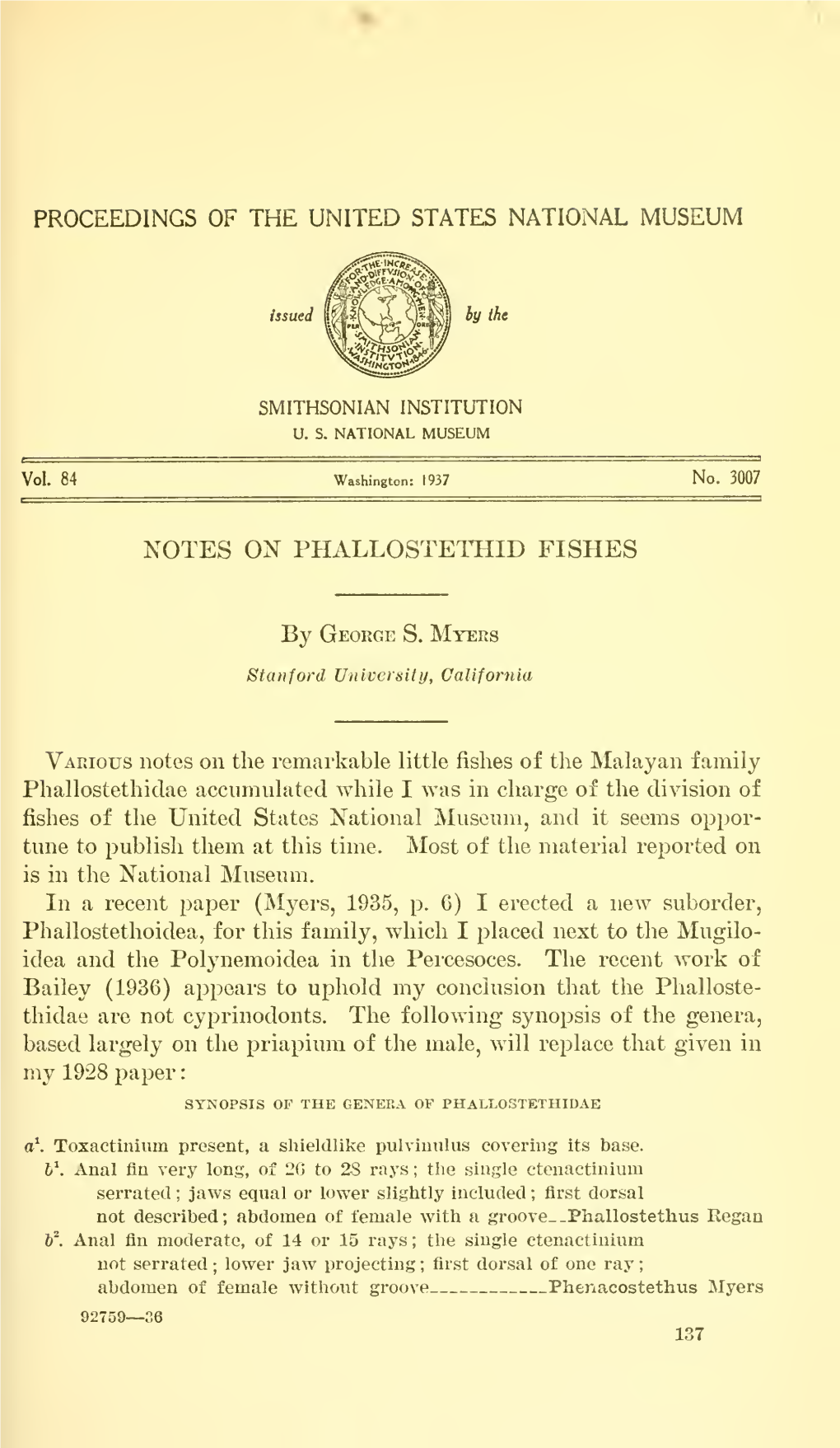 Proceedings of the United States National Museum