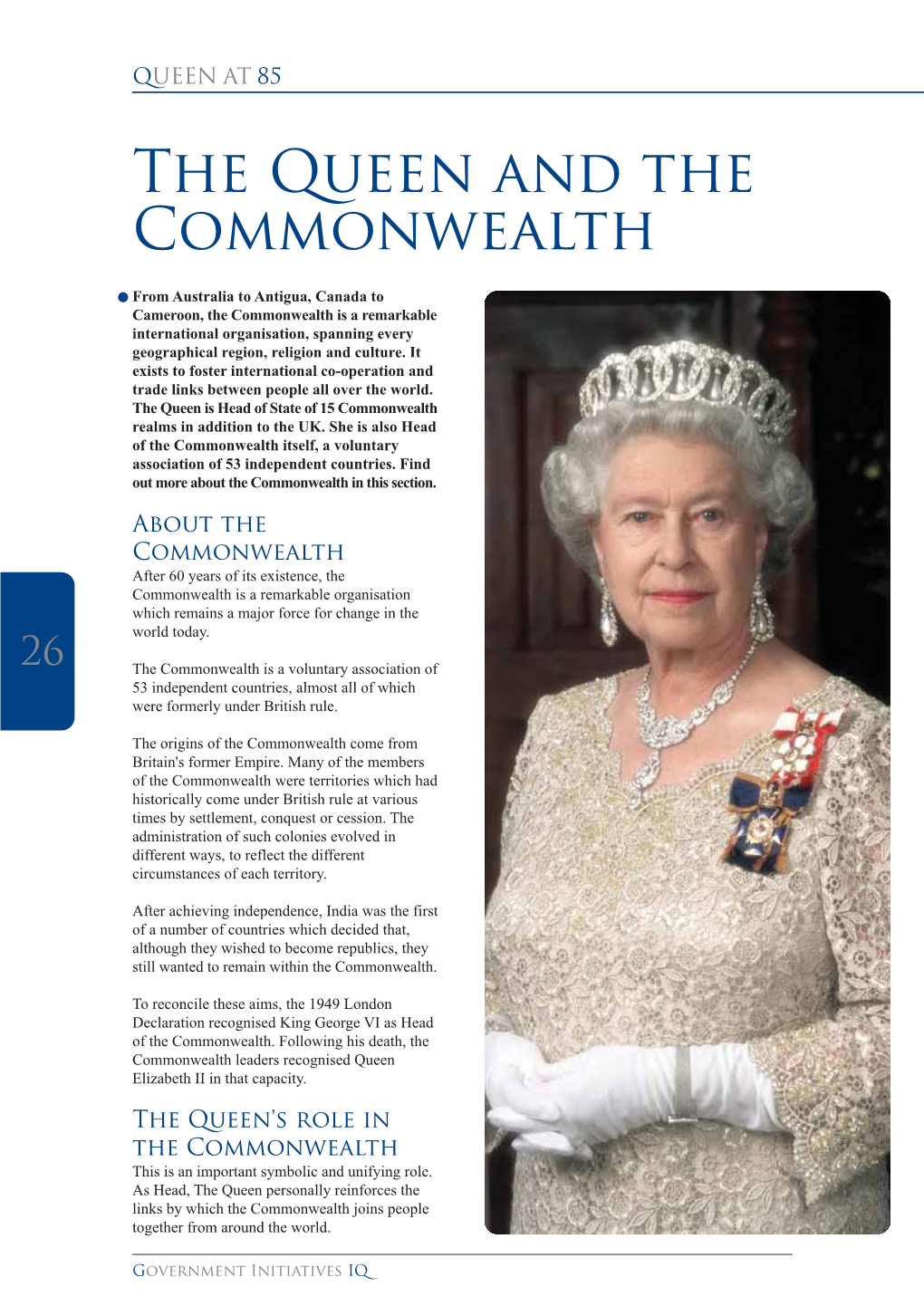 The Queen and the Commonwealth