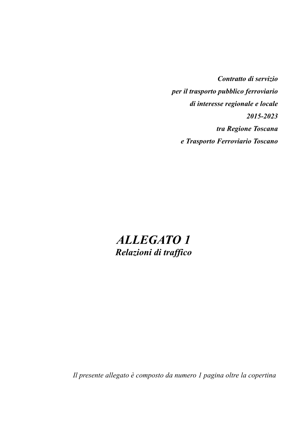 ALLEGATO 1 Relazioni Di Traffico