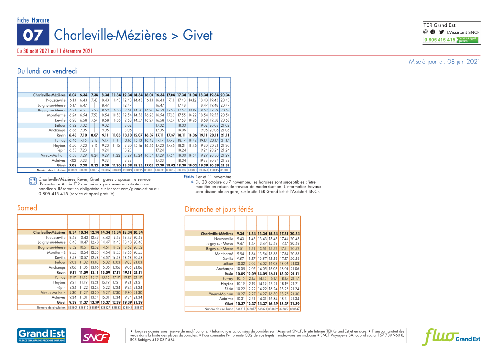 Charleville-Mézières > Givet