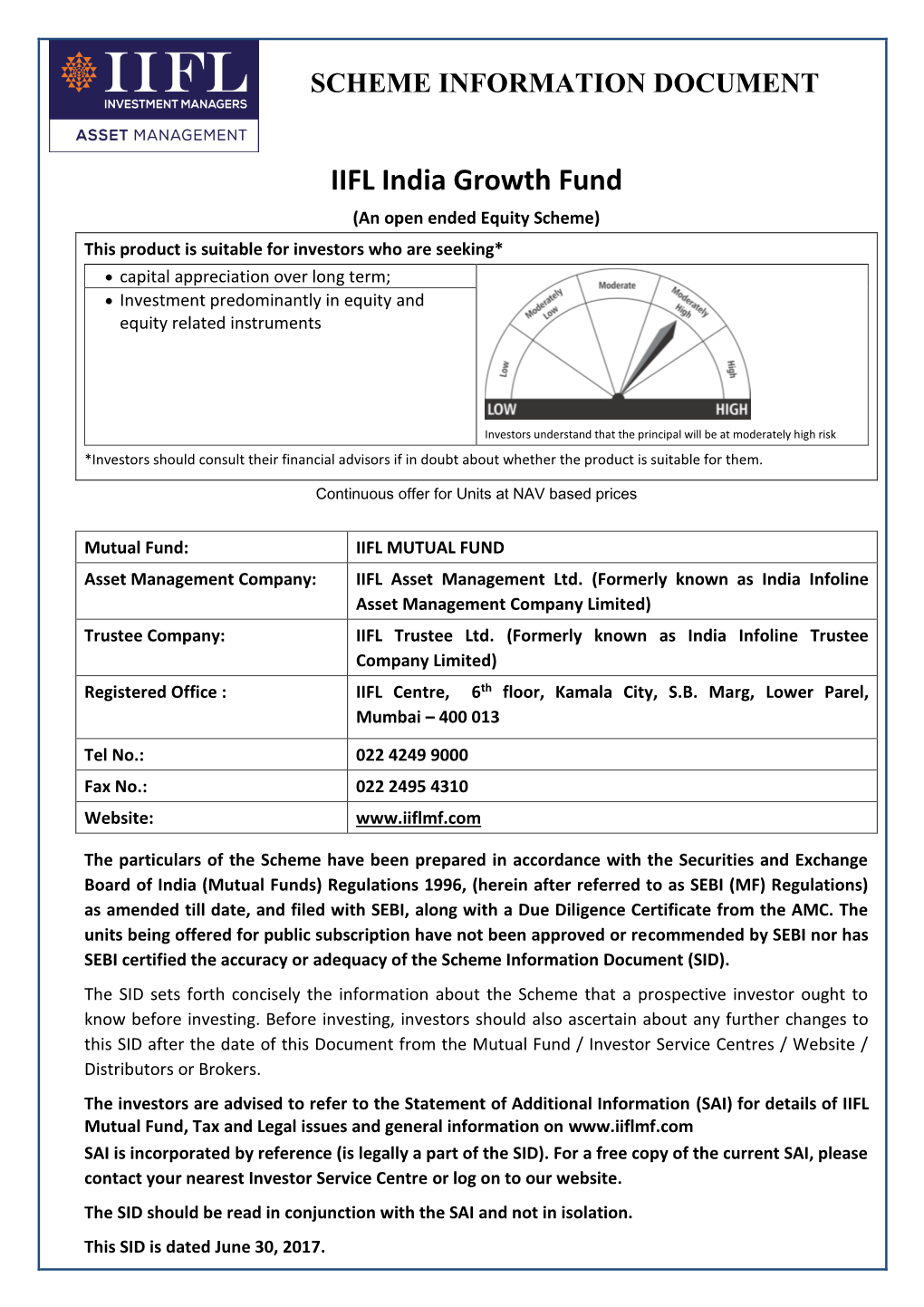 IIFL India Growth Fund