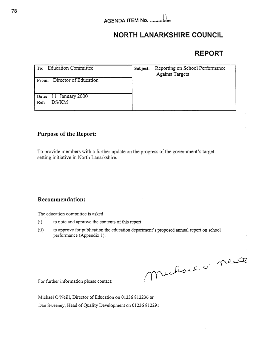 North Lanarkshire Council Report