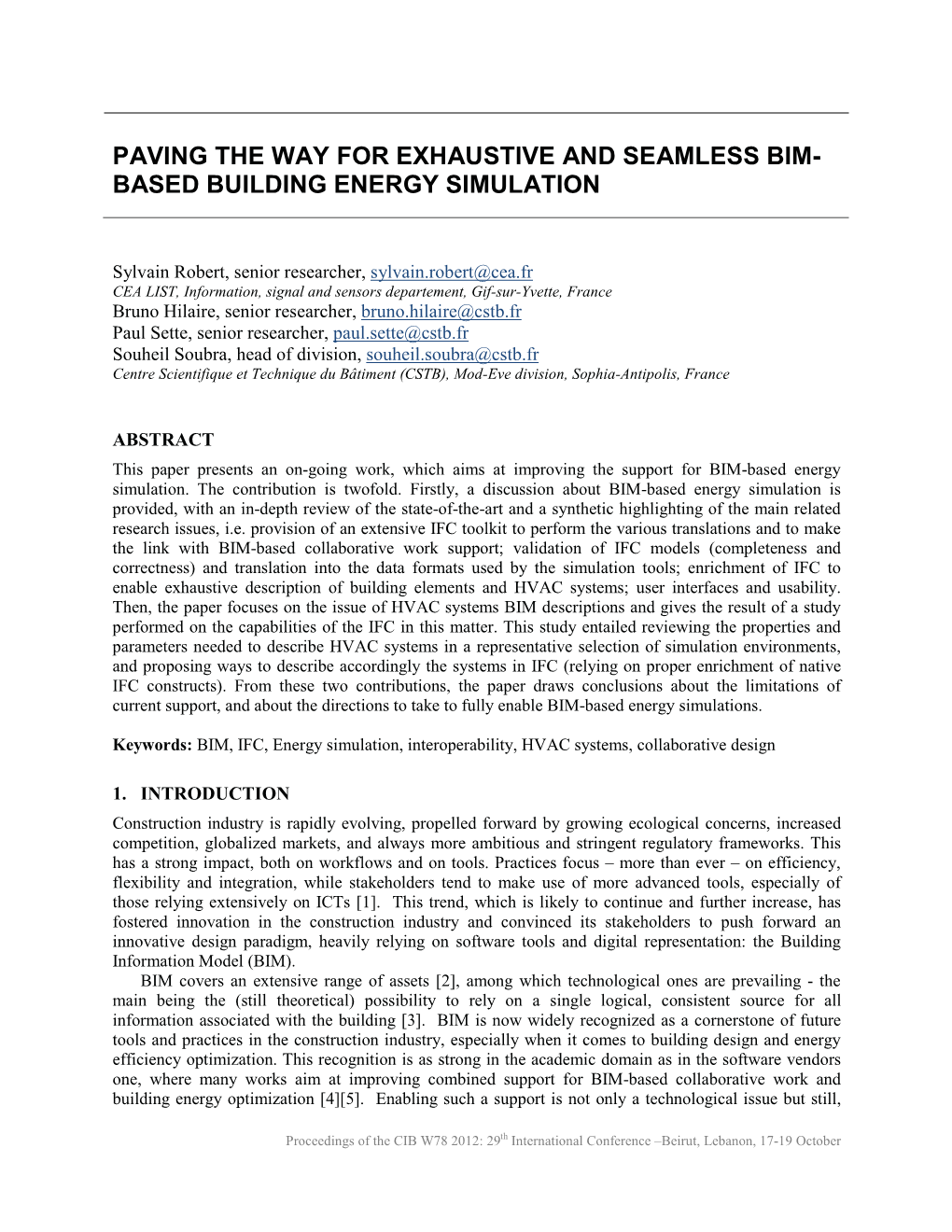 Based Building Energy Simulation