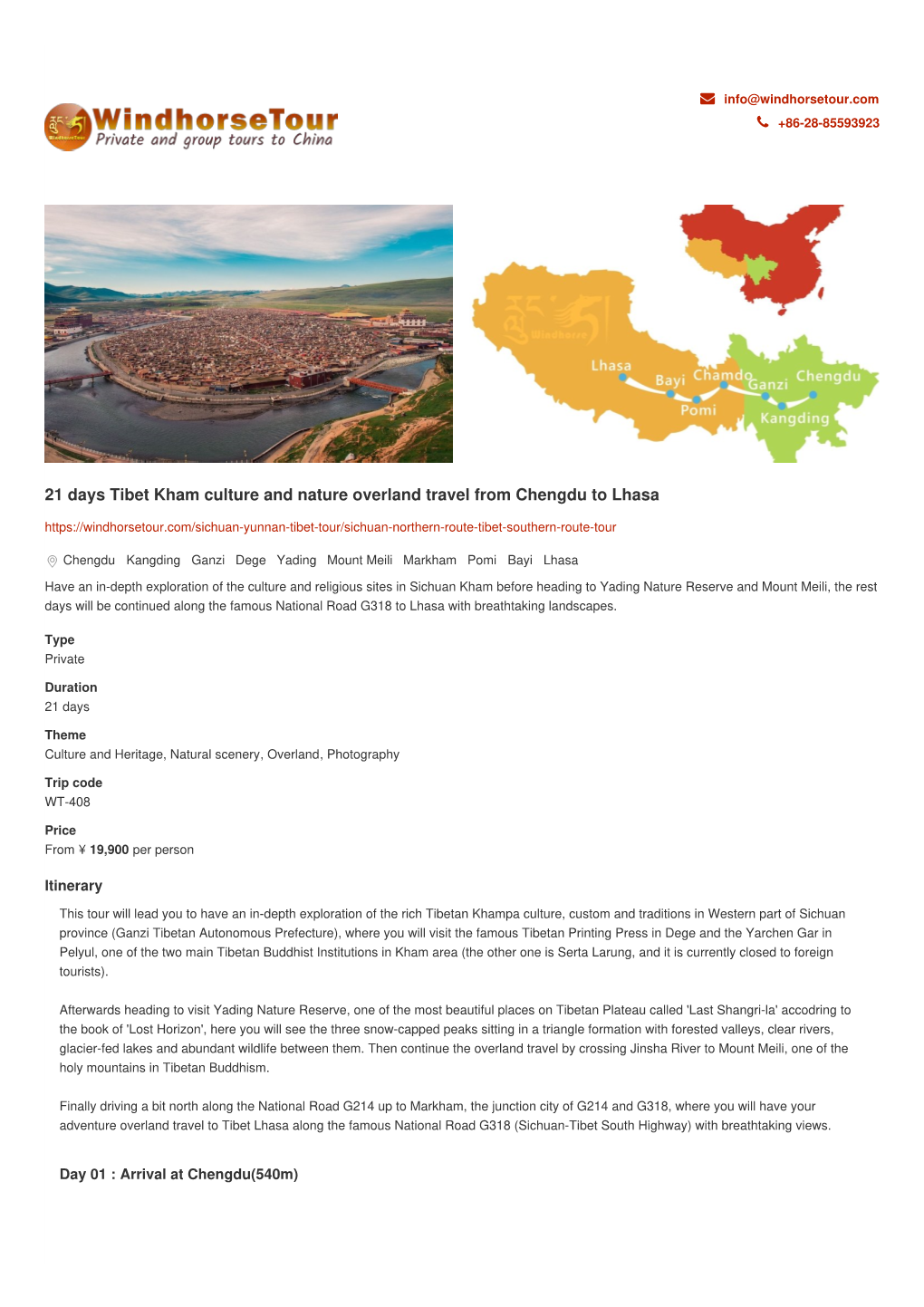 21 Days Tibet Kham Culture and Nature Overland