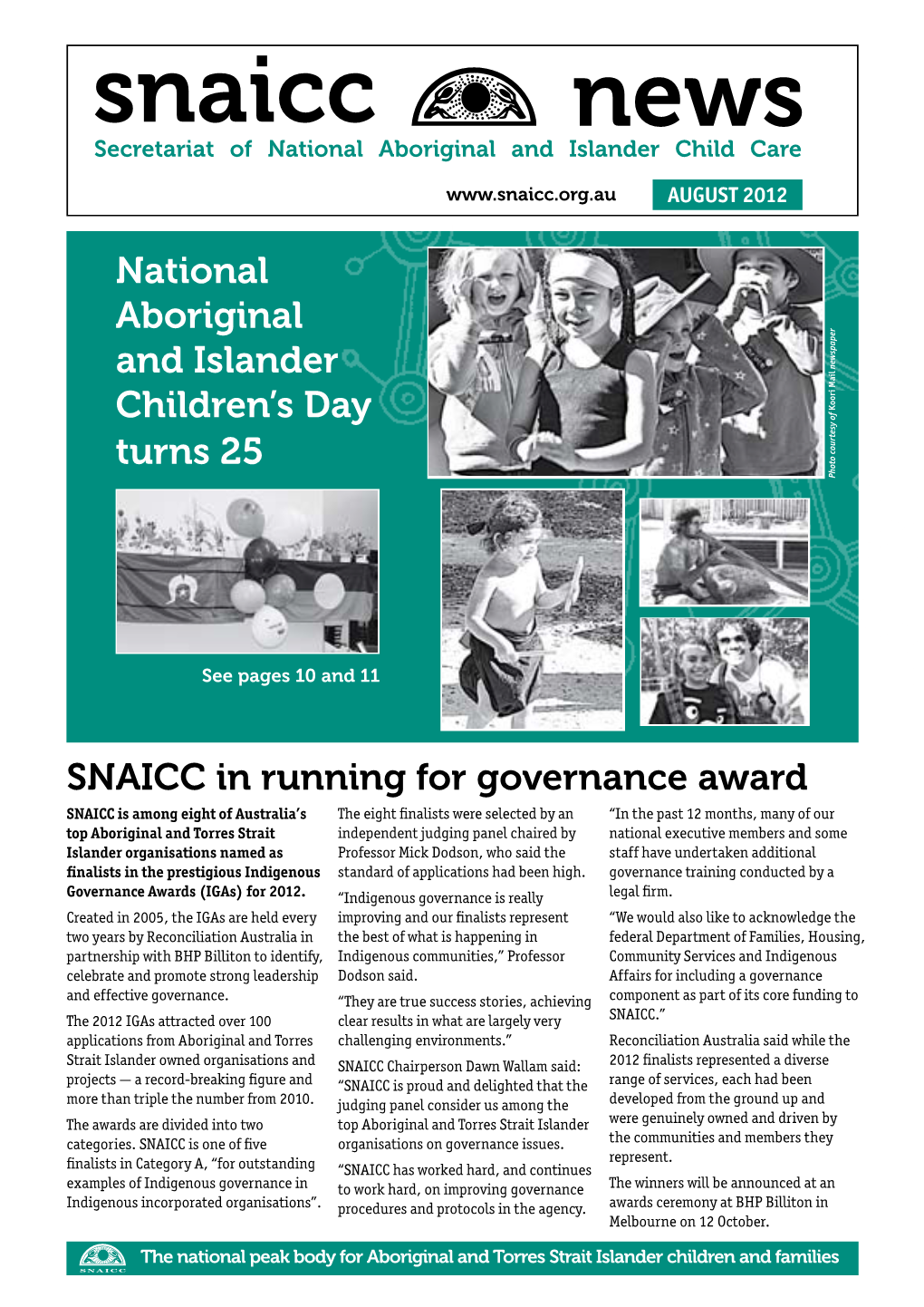 Snaicc News Secretariat of National Aboriginal and Islander Child Care