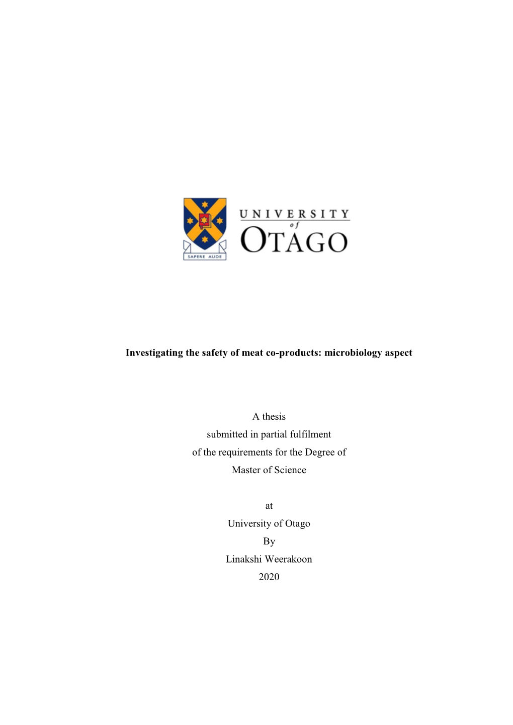 Investigating the Safety of Meat Co-Products: Microbiology Aspect