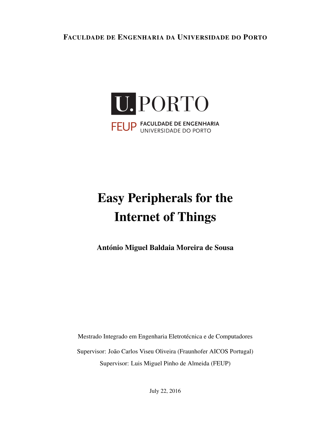 Easy Peripherals for the Internet of Things