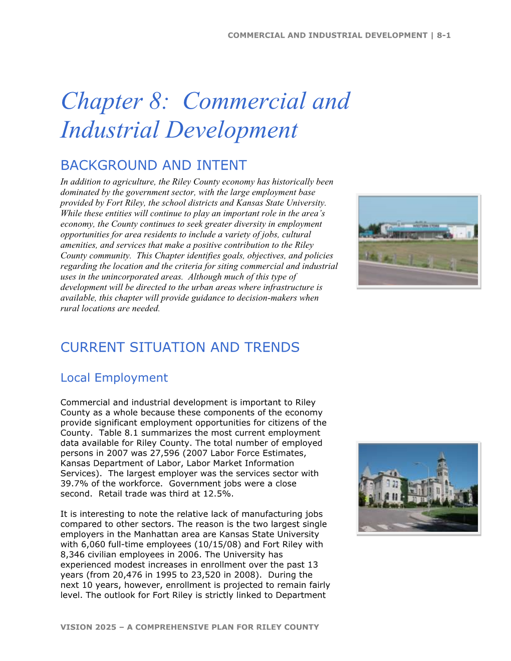 Commercial and Industrial Development | 8-1