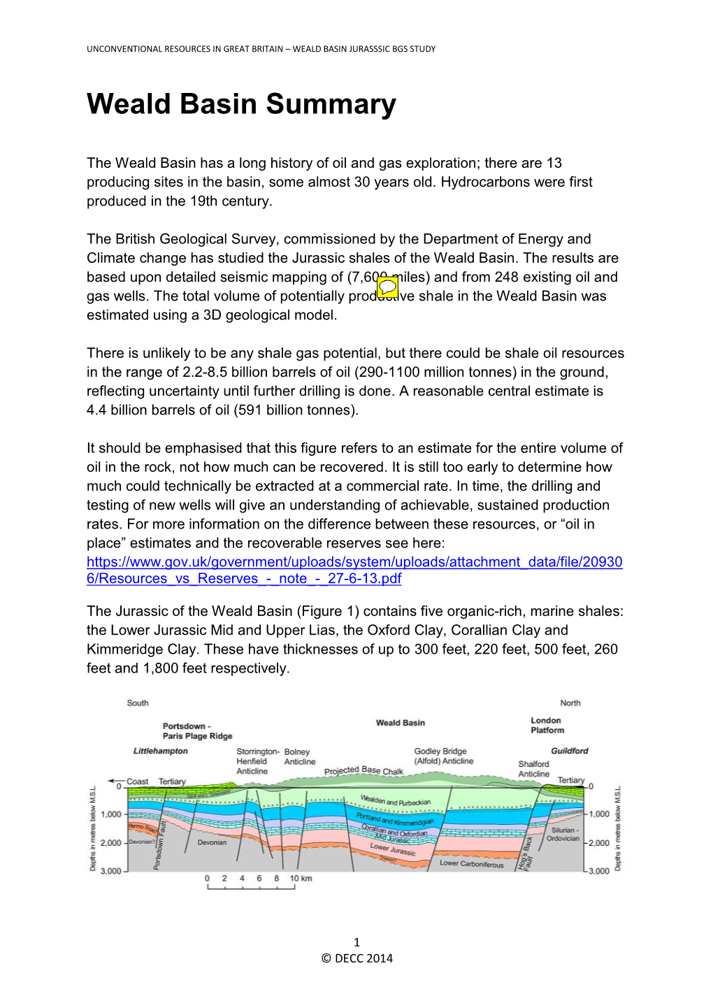 Weald Basin Summary