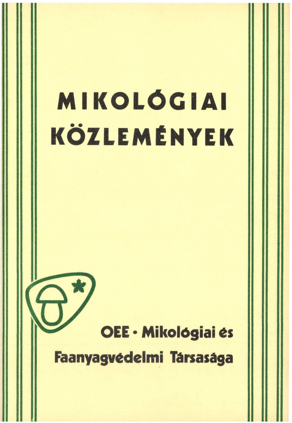 Mikológiai Közlemények