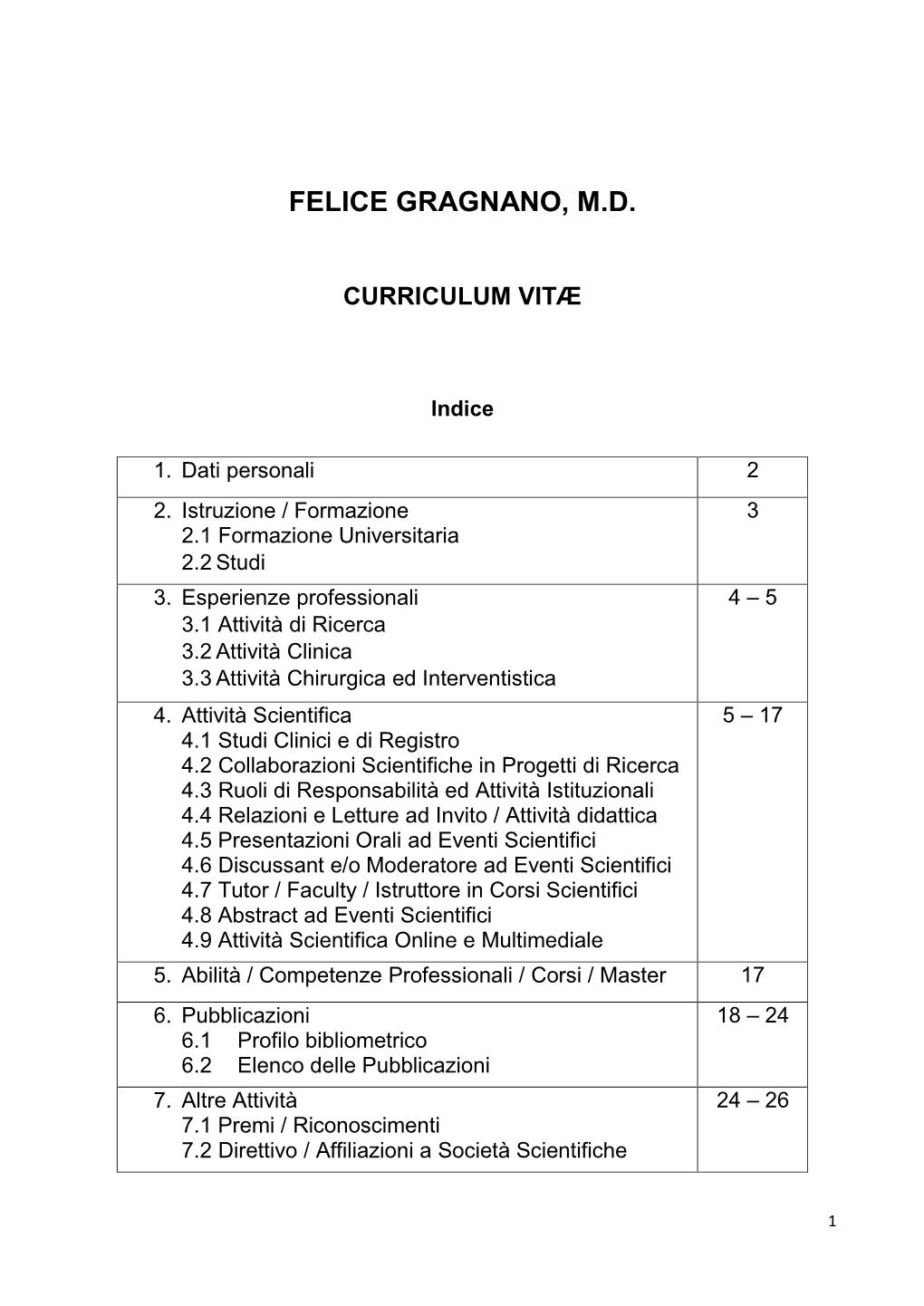 Felice Gragnano, M.D