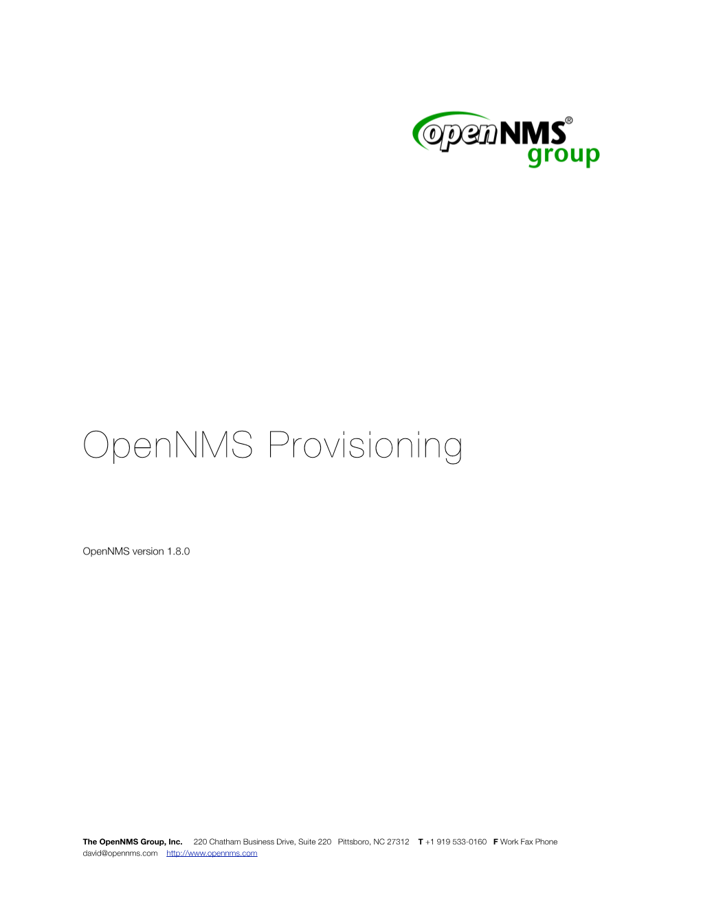 Opennms Provisioning