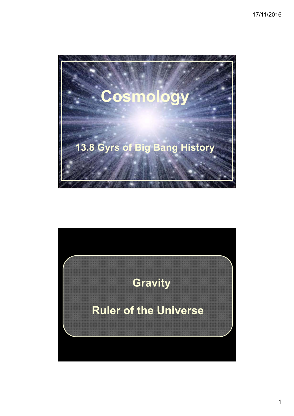 FRW Cosmology