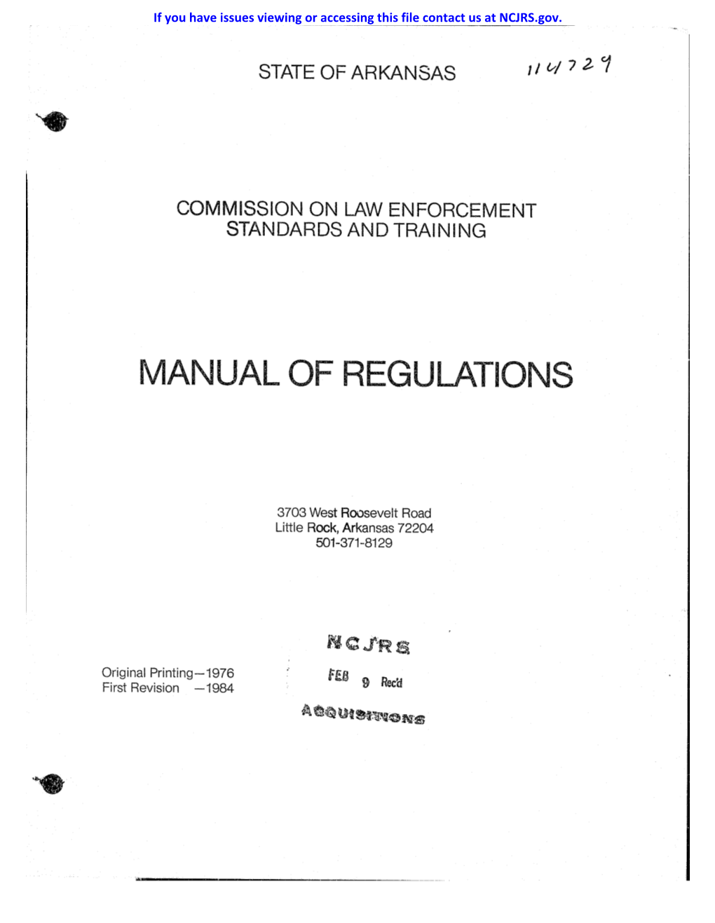 Manual of Regulations