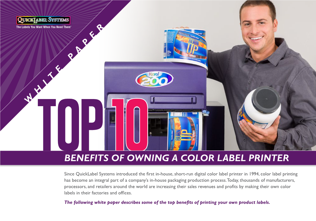 Benefits of Owning a Color Label Printer