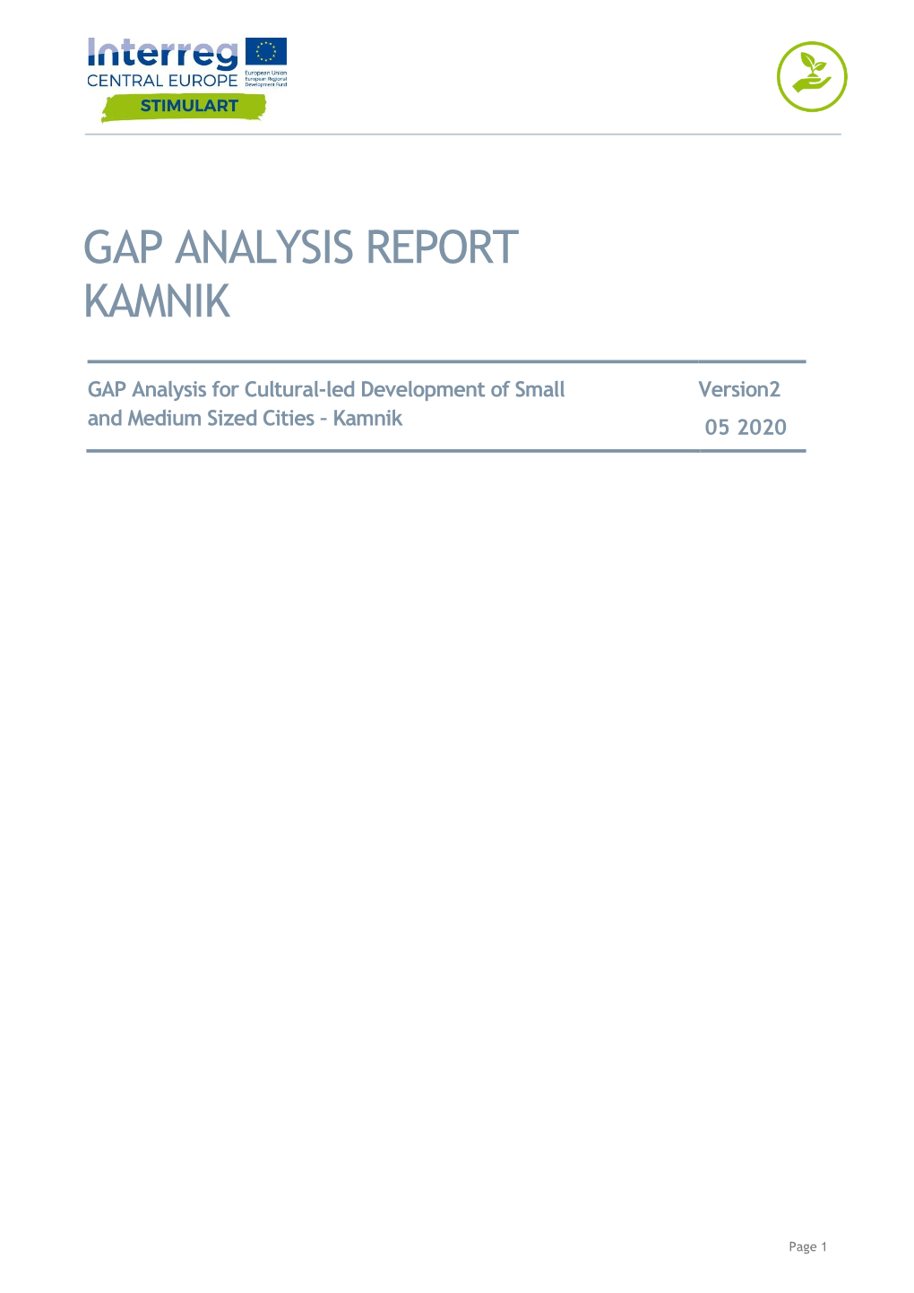 Gap Analysis Report Kamnik