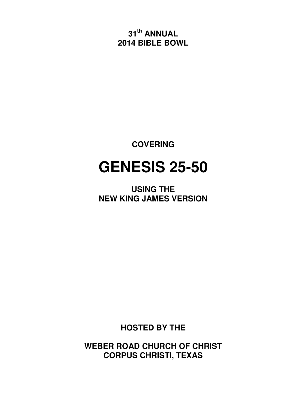 Genesis 25-50