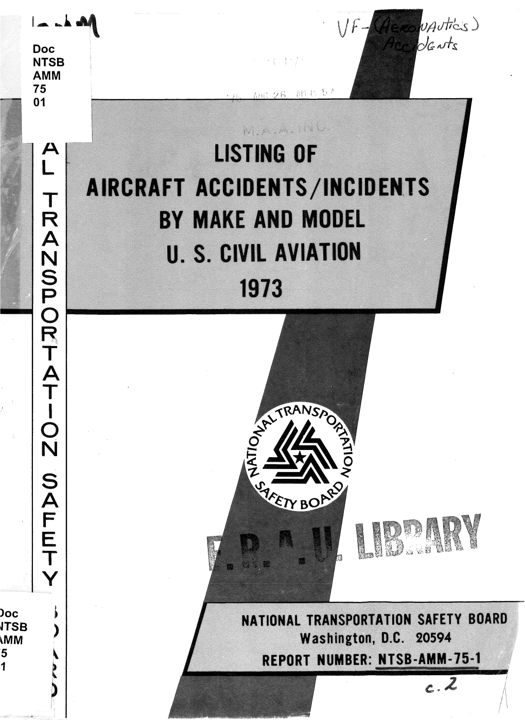 NTSB-AMM-75-01-OCR.Pdf