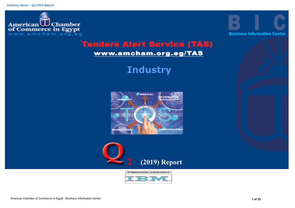 Industry Sector - Q2 2019 Report
