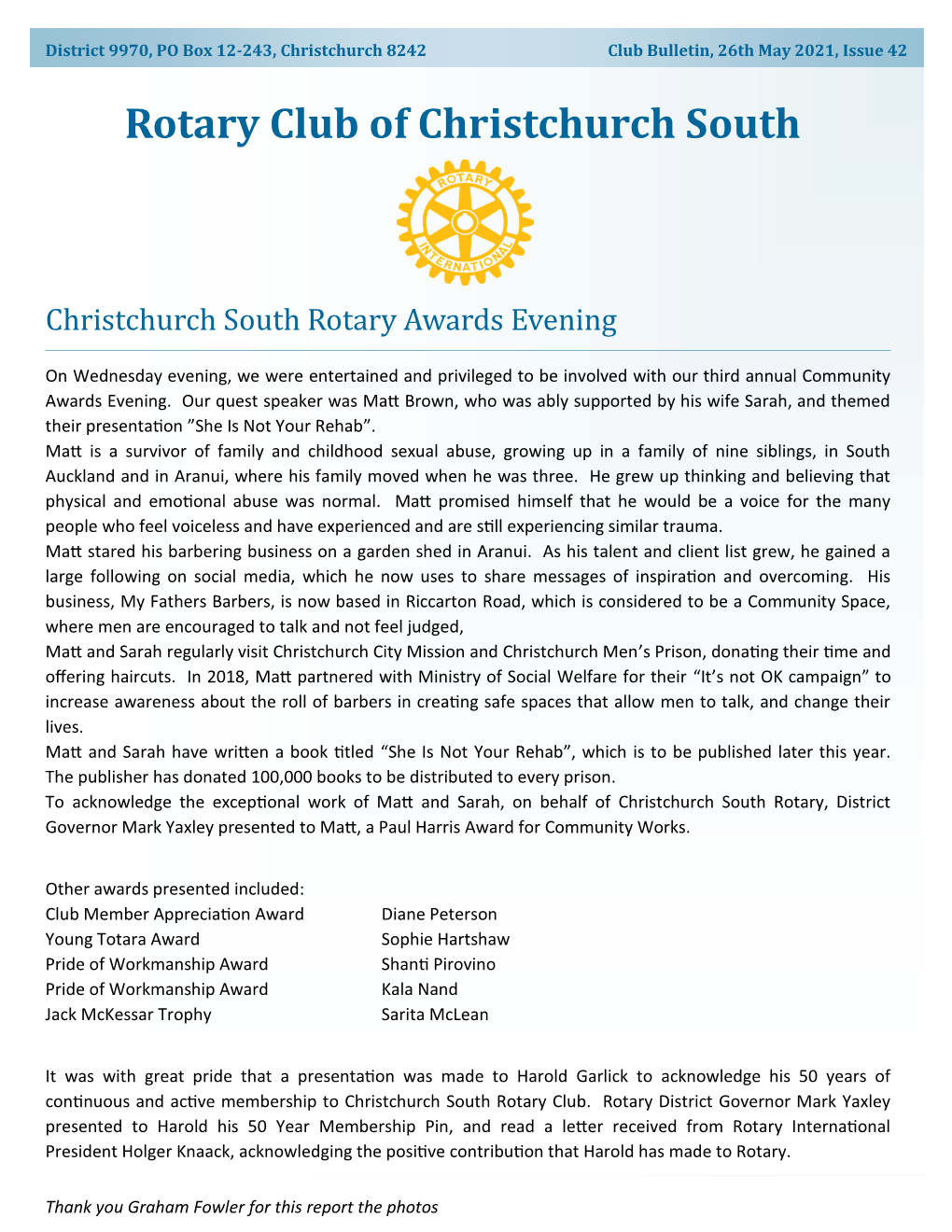 Rotary Club of Christchurch South